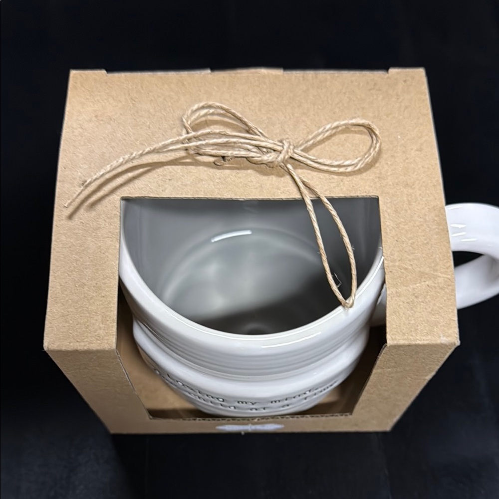 New in Box Mud Pie Losing My Mind Mom Sentiment Ceramic Mug - Picture 2 of 4